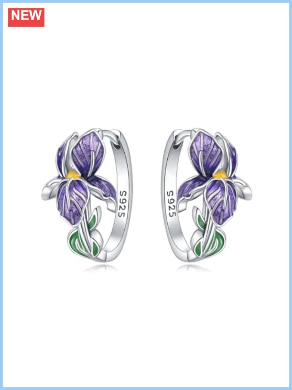 925 Sterling Silver Double Loop Hoop Earrings Hypoallergenic Huggie for